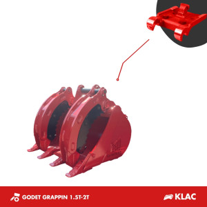 GODET GRAPPIN 600MM 1.5T-2T - KLAC C