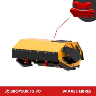 BROYEUR T3 70 - PLATINE AXES LIBRES