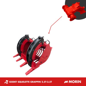GODET GRAPPIN SQUELETTE 760MM 2.5T-3.5T - MORIN M1