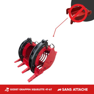 GODET GRAPPIN SQUELETTE 900MM 4T-6T - SANS ATTACHE