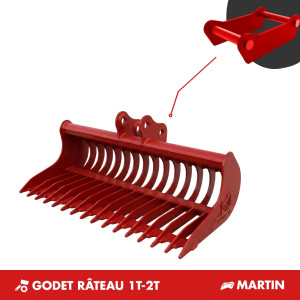 GODET RÂTEAU 1T-2T 900MM - MARTIN M02