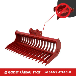 GODET RÂTEAU 1T-2T 900MM - SANS ATTACHE