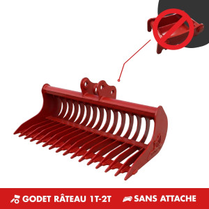 GODET RÂTEAU 1T-2T 900MM - SANS ATTACHE