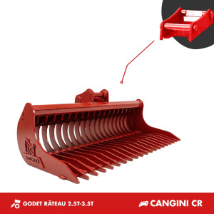 GODET RÂTEAU 2.5T-3.5T 1200MM - CANGINI CR30