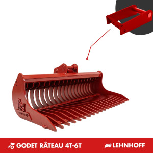 GODET RÂTEAU 4T-6T 1500MM - LEHNHOFF MS03