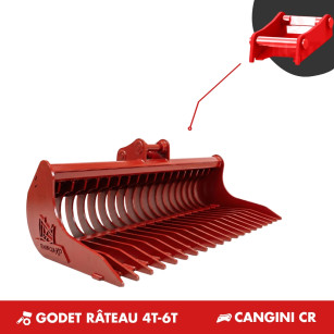 GODET RÂTEAU 4T-6T 1500MM - CANGINI CR50