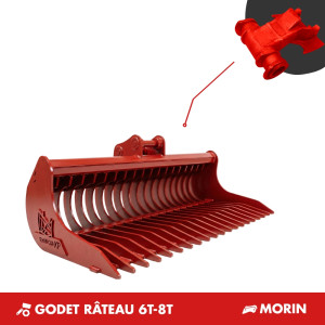 GODET RÂTEAU 7T-8T 1500MM - MORIN M3
