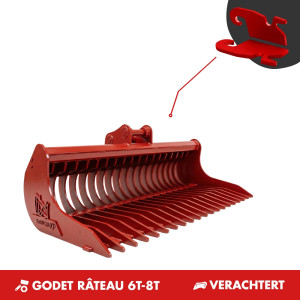 GODET RÂTEAU 7T-8T 1500MM - VERACHTERT CW10