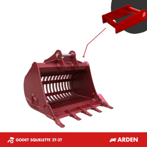 GODET SQUELETTE 760MM 2T-3.5T - ARDEN QA11