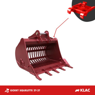 GODET SQUELETTE 760MM 2T-3.5T - KLAC D