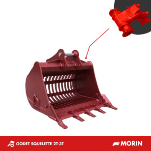 GODET SQUELETTE 760MM 2T-3.5T - MORIN M1