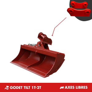 GODET TILT 1T-2T - PLATINE AXES LIBRES