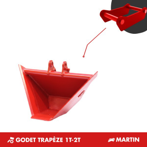 GODET TRAPÈZE 1T-2T - PLATINE MARTIN M02
