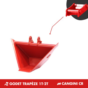 GODET TRAPÈZE 1T-2T - PLATINE CANGINI CR15