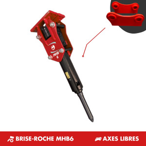 BRISE-ROCHE MHB6 - PLATINE AXES LIBRES