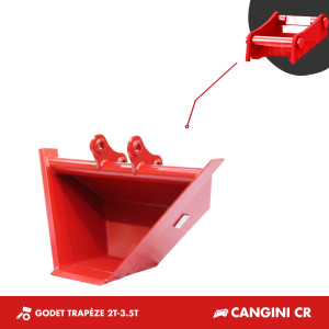 GODET TRAPÈZE 2.5T-3.5T - PLATINE CANGINI CR30