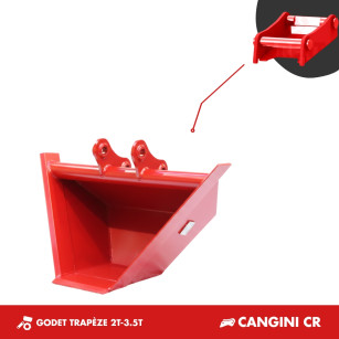 GODET TRAPÈZE 2.5T-3.5T - PLATINE CANGINI CR30