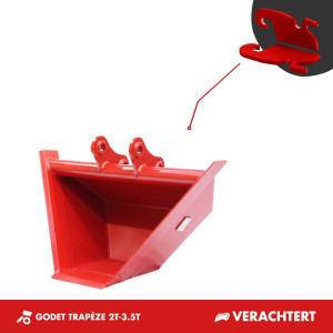 GODET TRAPÈZE 2.5T-3.5T - PLATINE VERACHTERT CW05