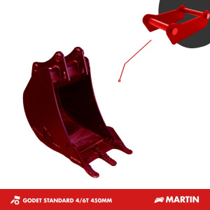 GODET TRANCHEE 4T-6T 450MM - MARTIN M03