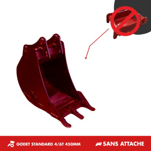 GODET TRANCHEE 4T-6T 450MM - SANS ATTACHE