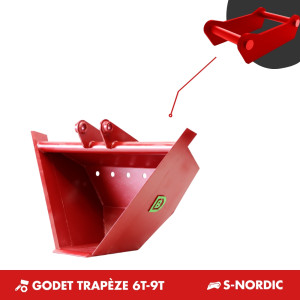 GODET TRAPÈZE 6T-9T - PLATINE S45