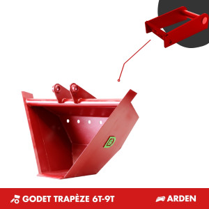 GODET TRAPÈZE 6T-9T - PLATINE ARDEN QA21