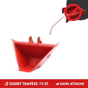 GODET TRAPÈZE 1T-2T - SANS ATTACHE