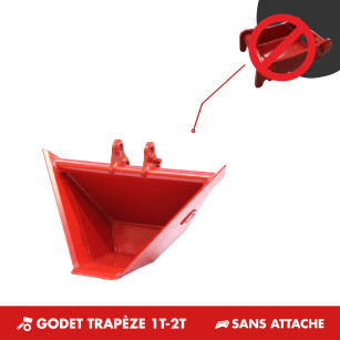 GODET TRAPÈZE 1T-2T - SANS ATTACHE