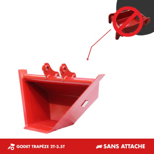 GODET TRAPÈZE 2.5T-3.5T - SANS ATTACHE