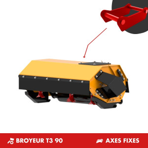 BROYEUR T3 90 - PLATINE AXES FIXES