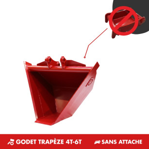 GODET TRAPÈZE 4T-6T - SANS ATTACHE