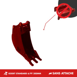 GODET TRANCHEE 6T-9T 300MM - SANS ATTACHE