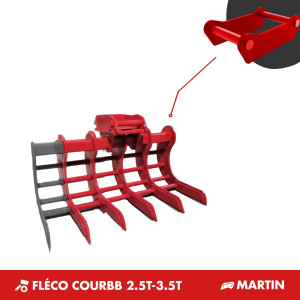 GODET FLECO COURBB 2.5T-3.5T - PLATINE MARTIN M03