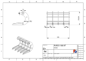 Godet Fléco COURBB 1000 mm / 4 - 6 tonnes