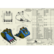 GODET 6 - 9 tonnes 760 mm