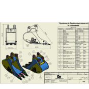 GODET 4 - 6 tonnes 300 mm