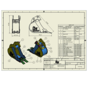 GODET 0.75-1 Tonnes 230 mm