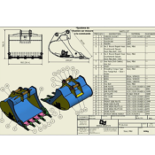 GODET 6 - 9 tonnes 900 mm