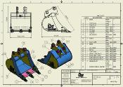 GODET 2.5-3.5 tonnes 450 mm