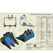 GODET 1-2 tonnes 450 mm