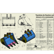 GODET 2.5-3.5 tonnes 600 mm