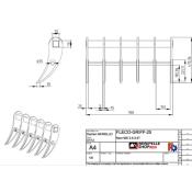Godet Fléco RIPP 2.5 -3.5 tonnes
