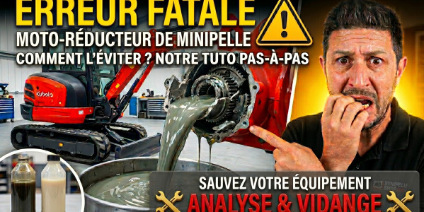 Comment faire la VIDANGE du MOTORÉDUCTEUR de sa Mini-Pelle ? (Tuto complet) 🛠️