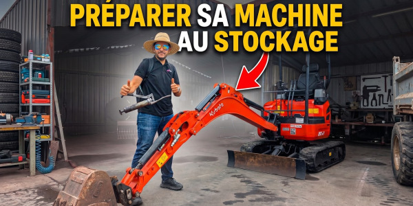 Comment Préparer et Stocker sa Mini-Pelle avant l'Été / les Vacances ? 🛠️