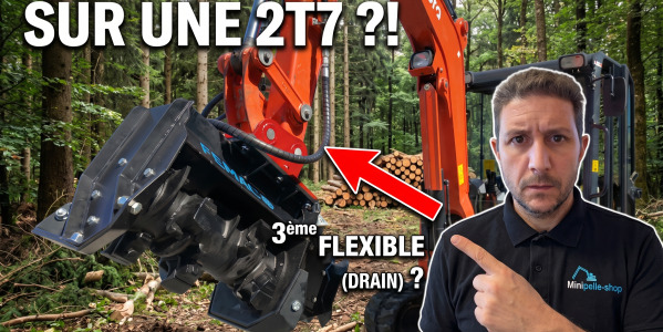 On monte un BROYEUR FORESTIER sur une Minipelle de 2.7T ! 🪵 (Résultat impressionnant)